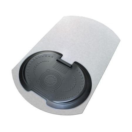 Floortex Usa Floor Mat, Polycarbonate, Polyurethane, 0.085 in Thick, Black, 38 in W x 62 in L FCA11S